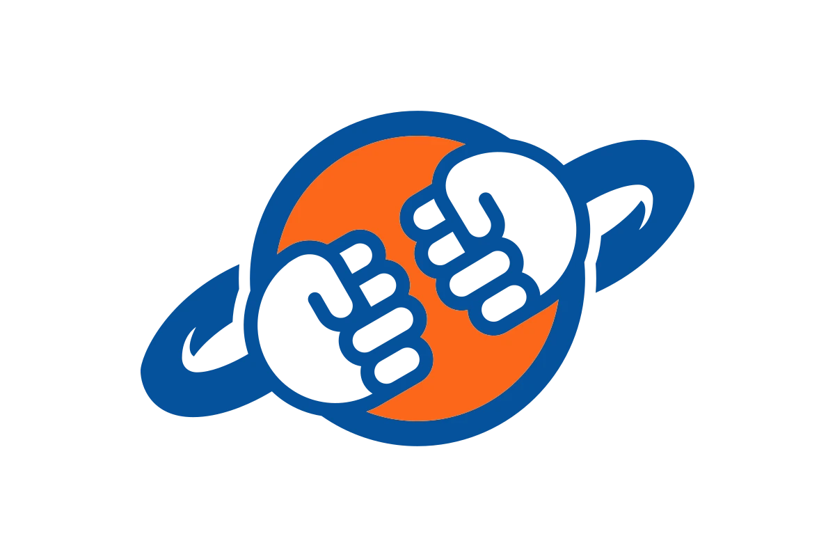 Dynamic Fitness Logo with Planetary Motif