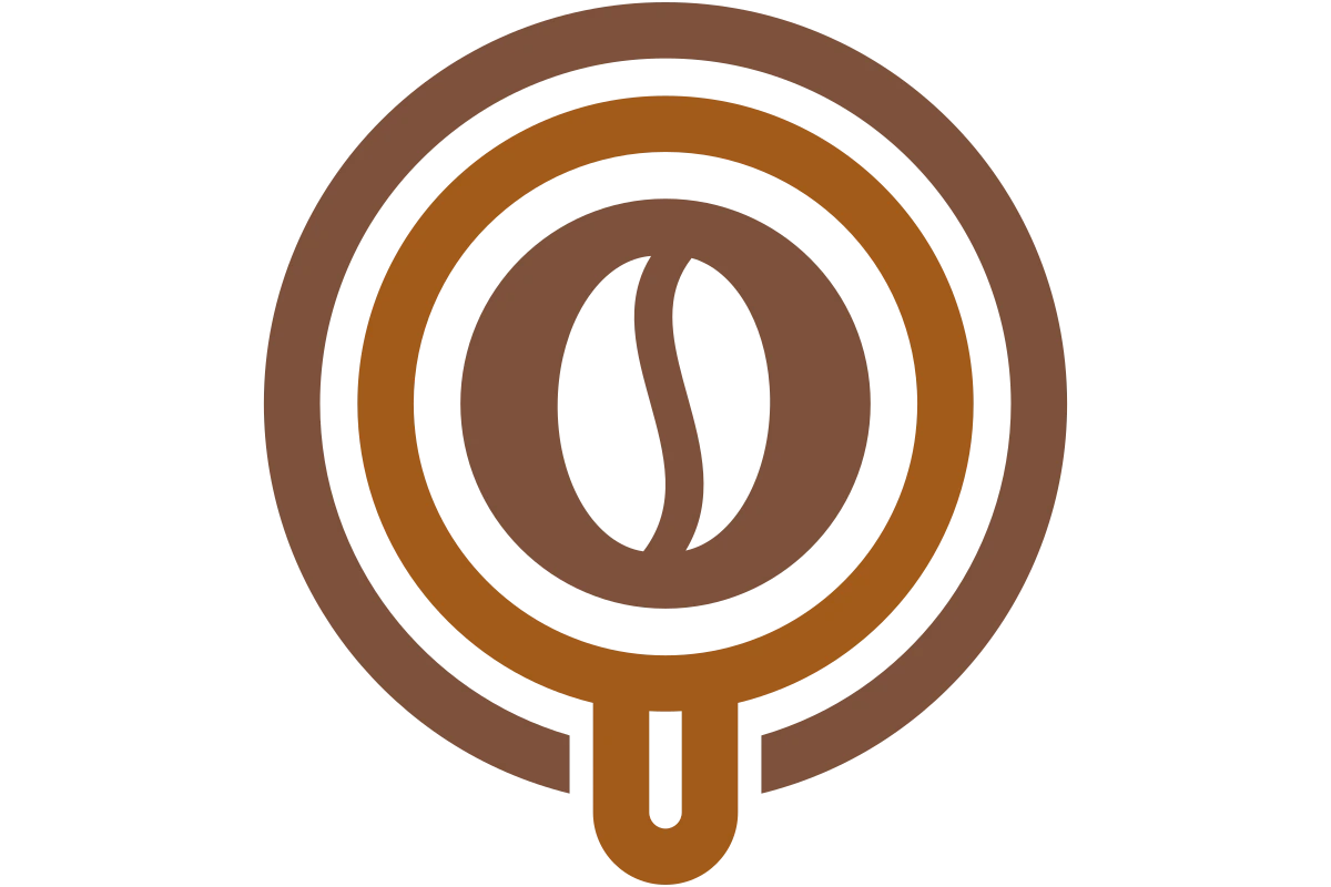 Cozy Modern Cafe Logo with Coffee Bean Icon