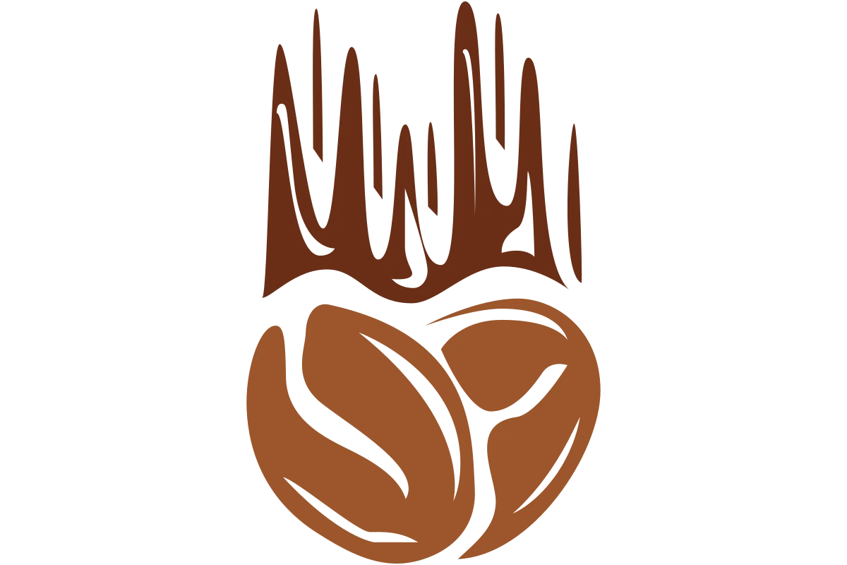 Modern Coffee Bean Icon - Fresh Brewed Aroma