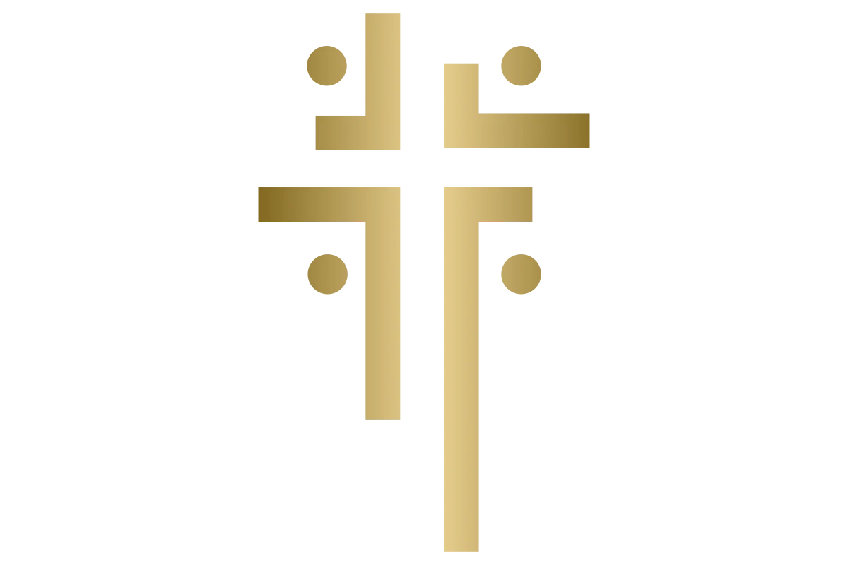 Modern Minimalist Gold Cross Design for Churches