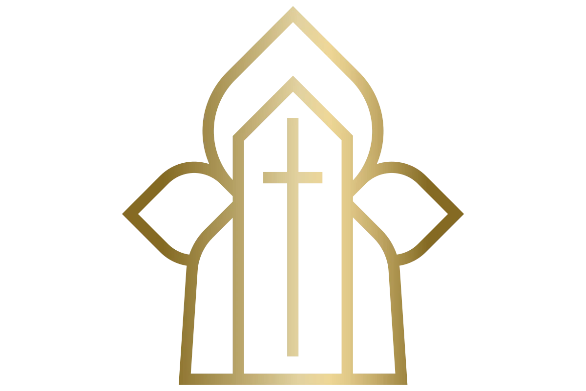 Modern Church Logo with Cross - Community Focused