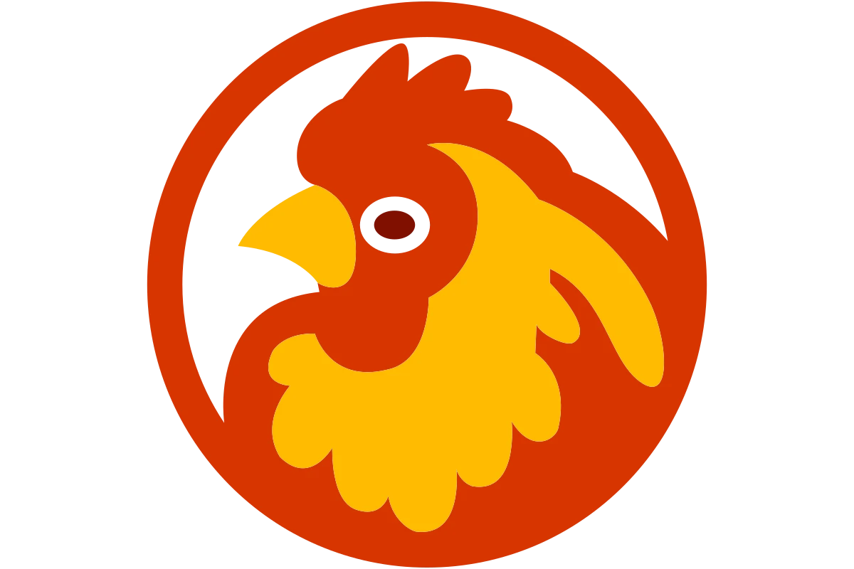 Delicious Rooster Restaurant Logo for Community Dining