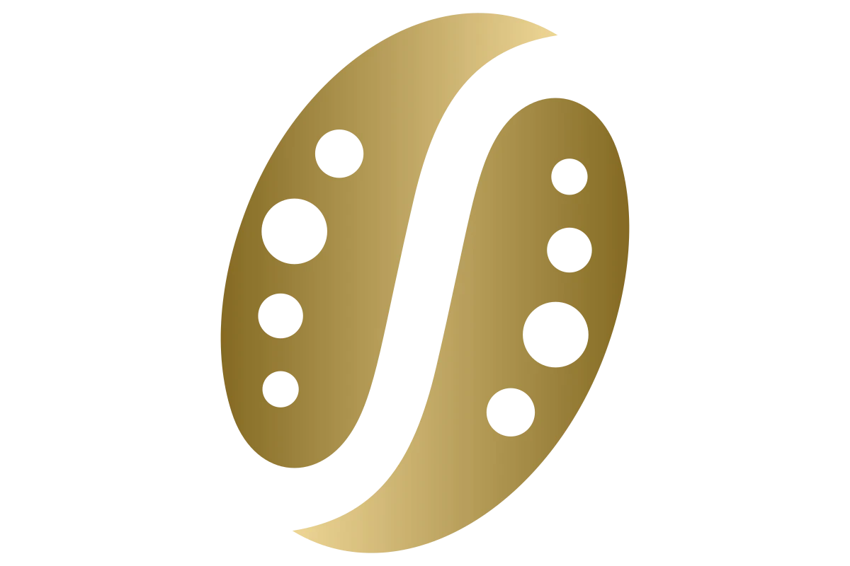 Luxurious Coffee Bean Logo Design for High-End Cafe