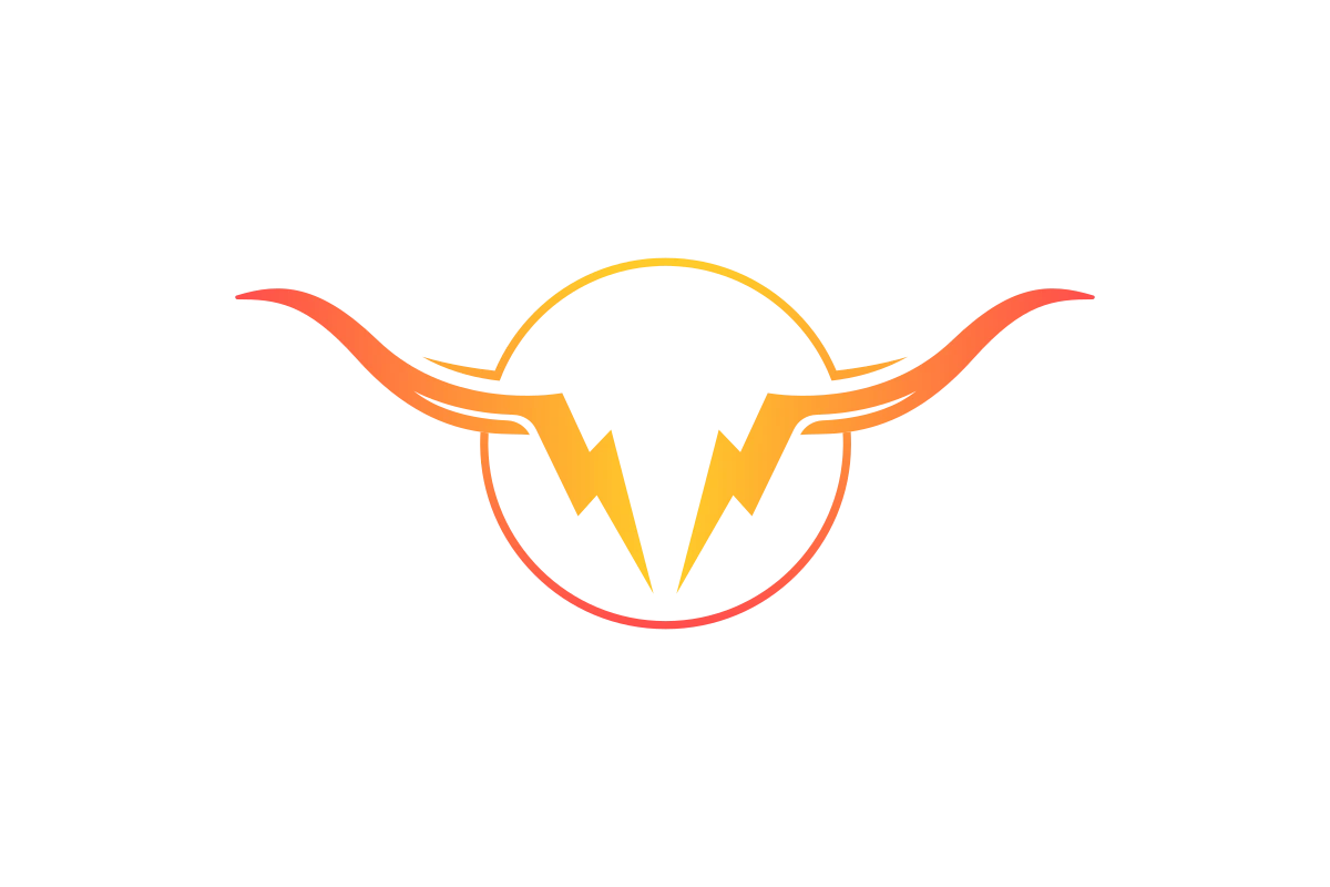 Dynamic Auto Repair Logo with Lightning and Bull Elements
