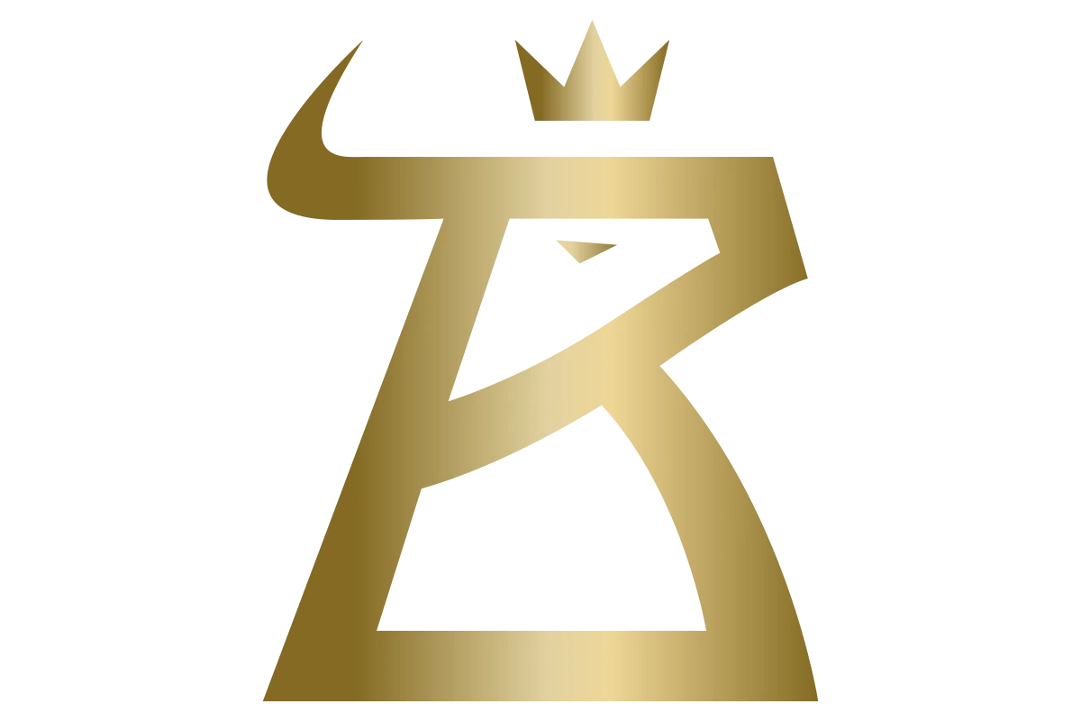 Luxury Bull Emblem with Crown - Modern Elegant Design