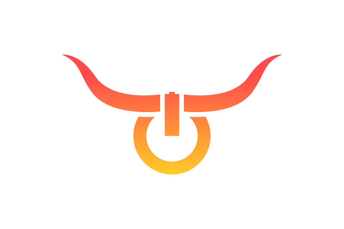 Bold Bull Icon - Strength Symbol for Modern Uses