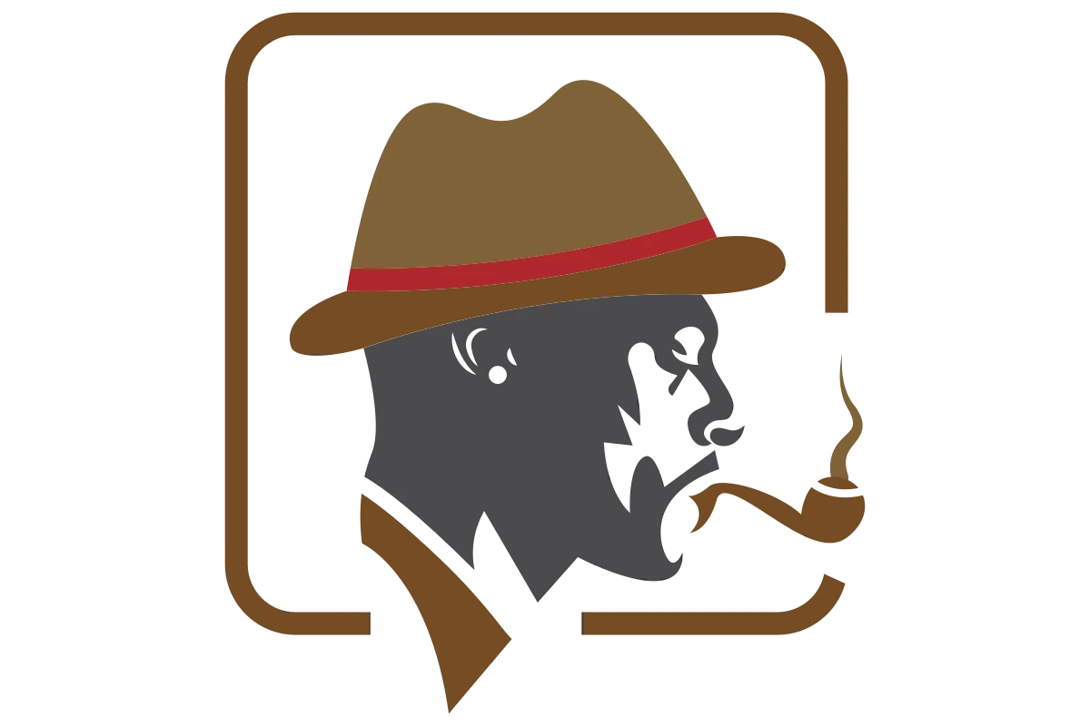 Charming Barber Shop Logo with Stylish Gentleman