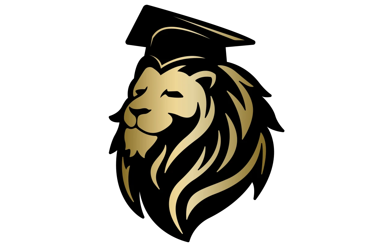 Majestic Lion Symbolizing Strength and Wisdom in Education