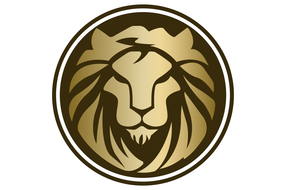 Majestic Lion Icon - Strength and Power in Design