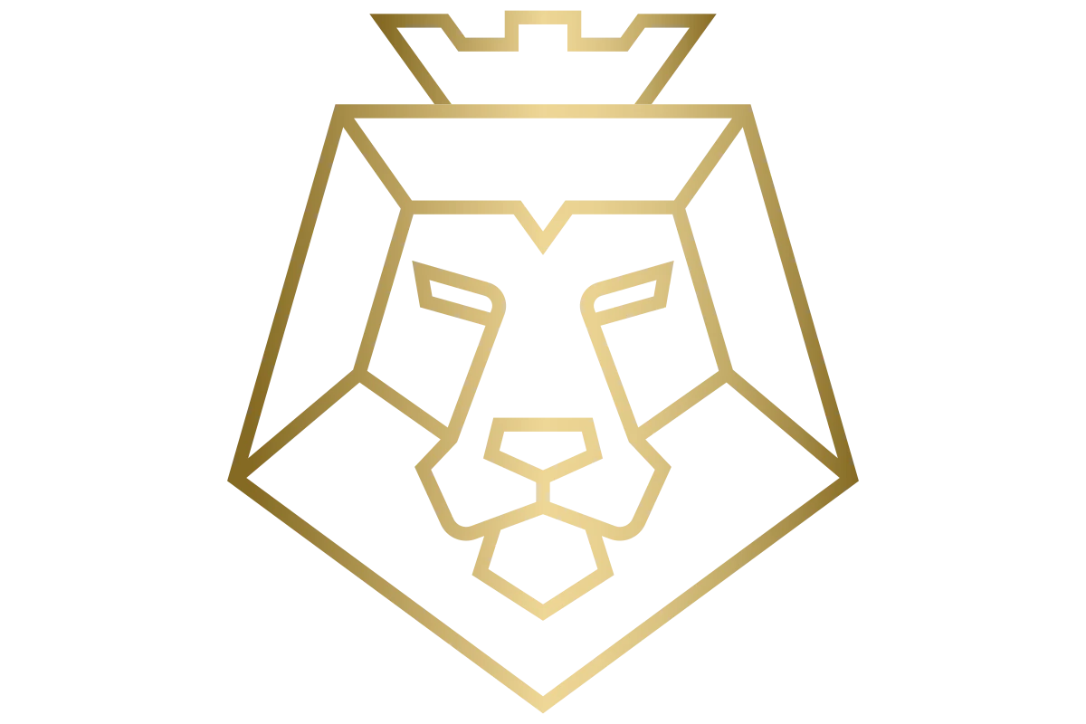 Modern Lion Emblem: Strength and Royalty in Design