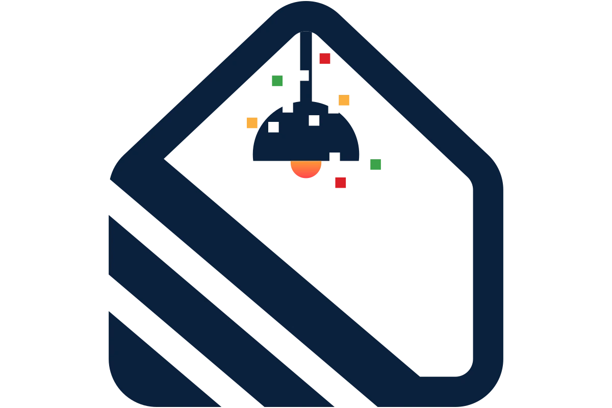 Modern Event Planning Logo with Stylish Lighting Elements