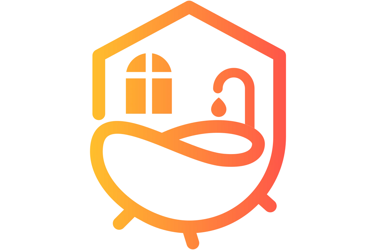 Modern Plumbing Services Logo with Cozy Home Services