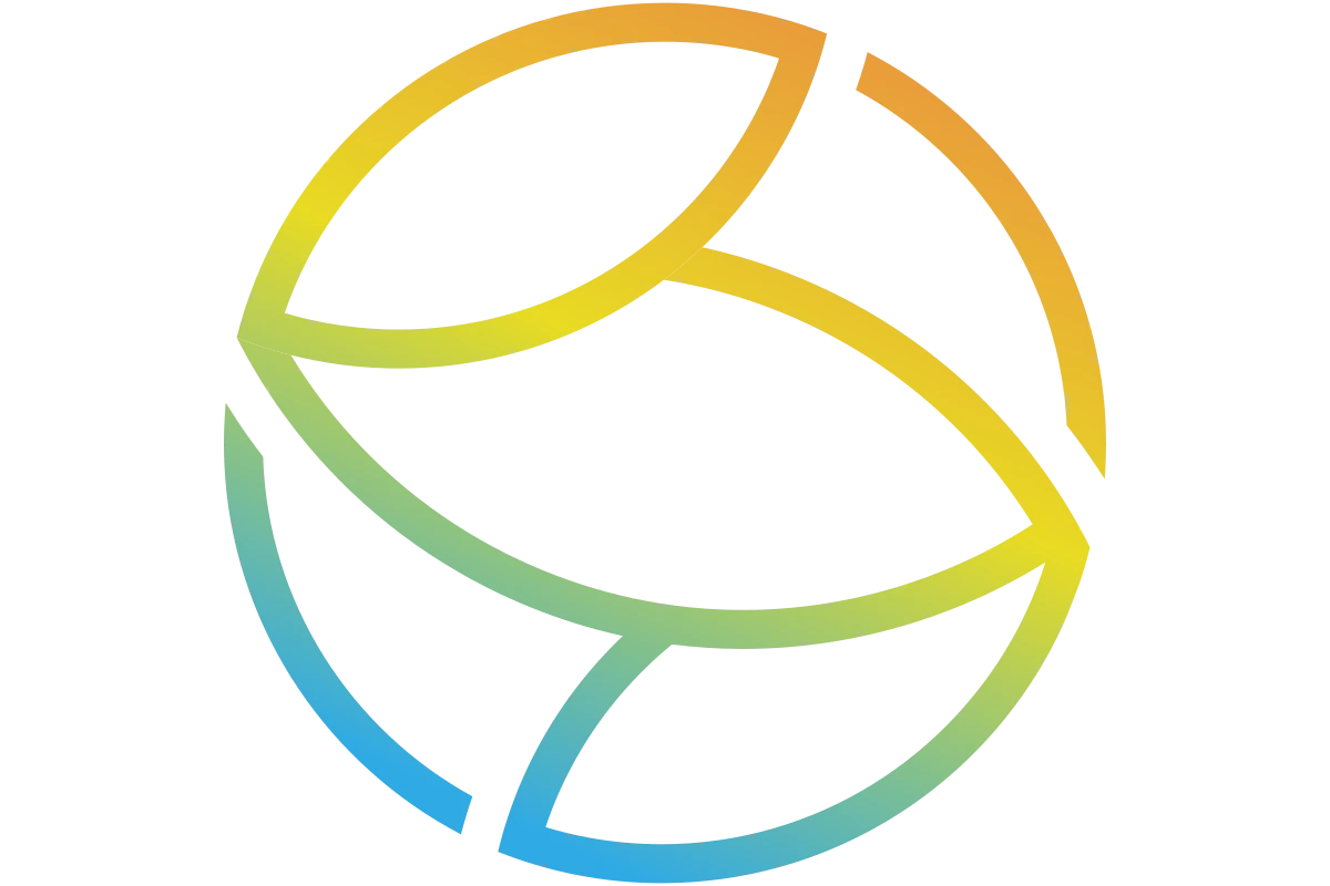 Dynamic Fitness Logo with Gradient Waves