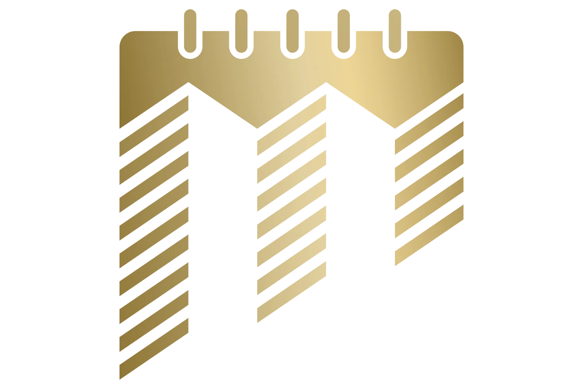 Stylish Gold Notebook inspired Abstract Design