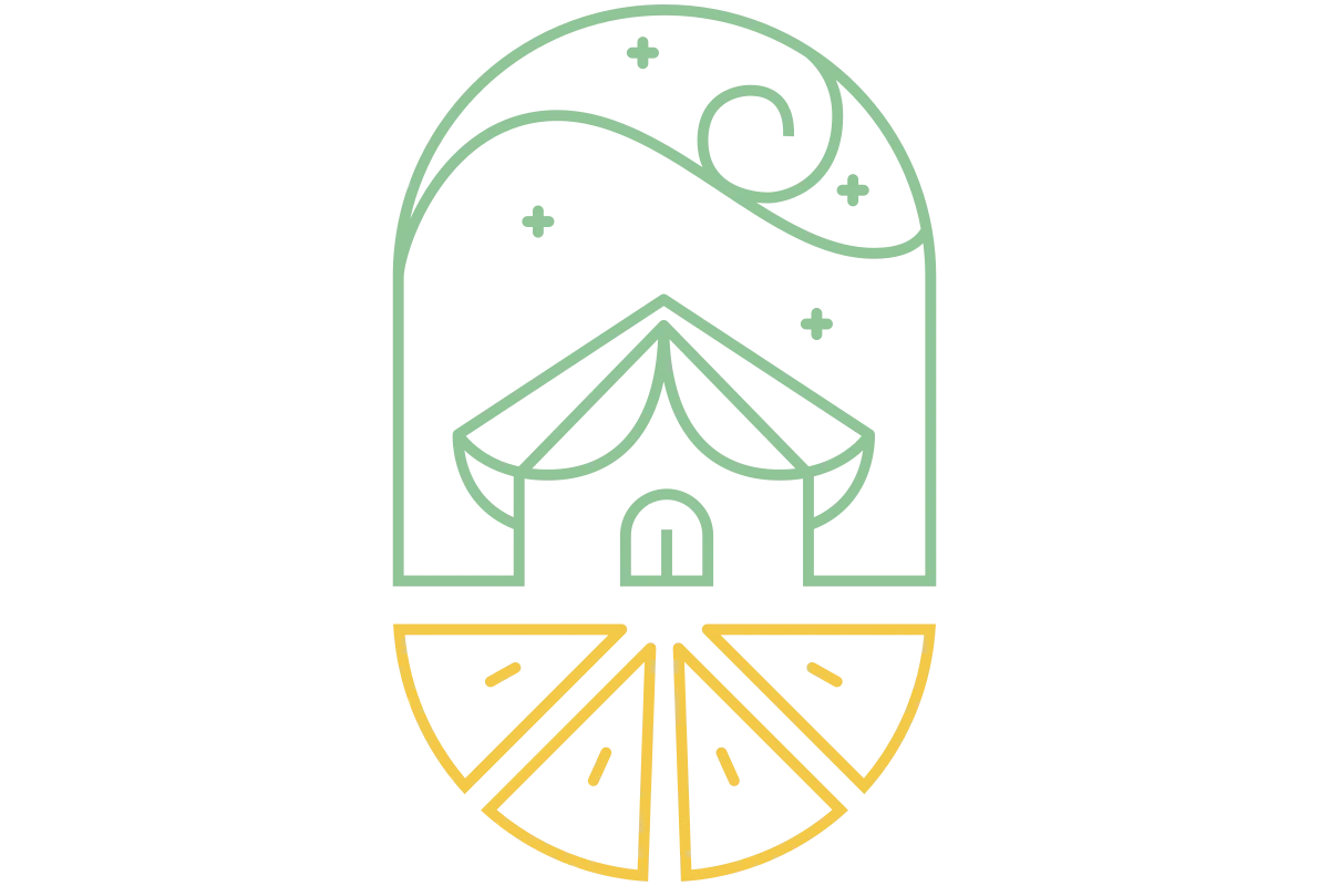 Charming Cafe Logo with Nature Elements and Minimalist Style
