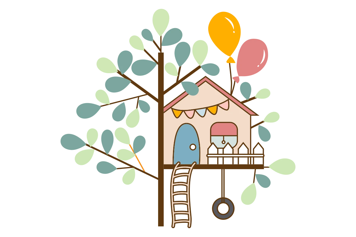 Colorful Treehouse Design for Children's Daycare