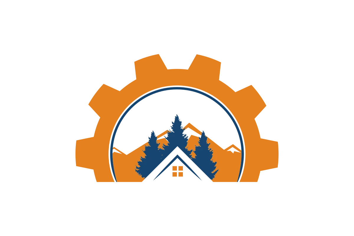 Modern Landscaping Logo Featuring Nature and Strength