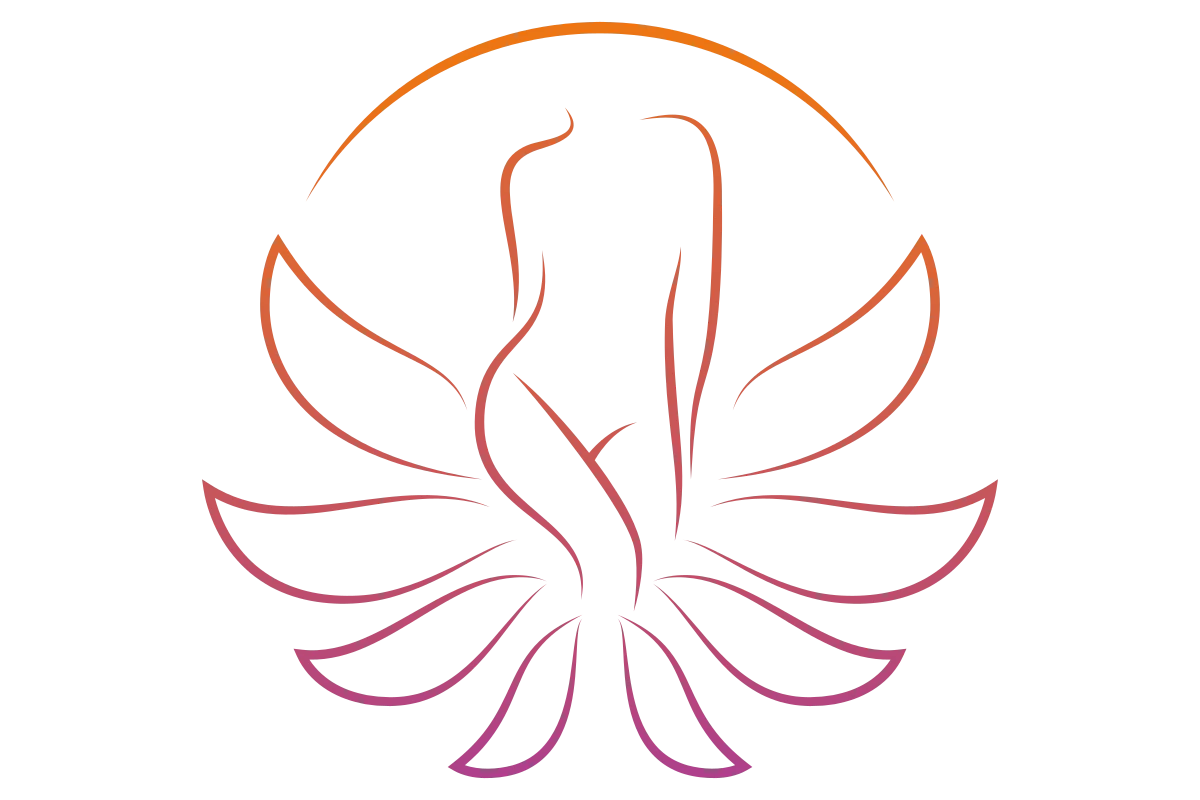 Elegant Spa Logo with Graceful Figure and Lotus
