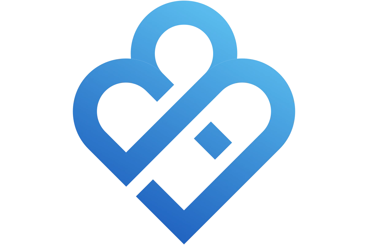 Modern Healthcare Heart Symbol for Compassionate Patient Care