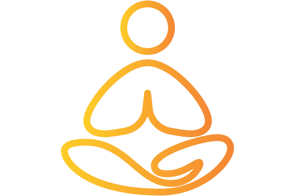 Minimalist Yoga Meditation Logo for Wellness