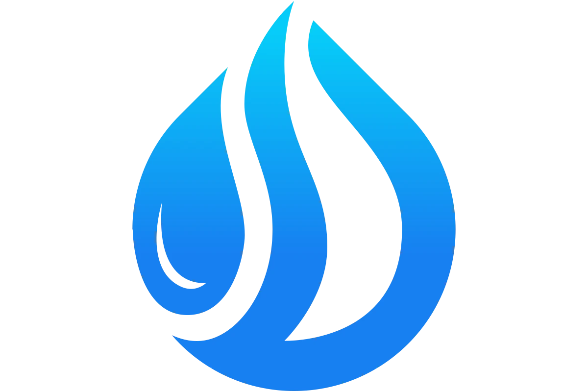 Modern Water Drop Logo for Plumbing Services