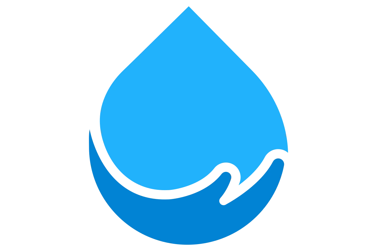 Modern Water Droplet Logo for Plumbing Services