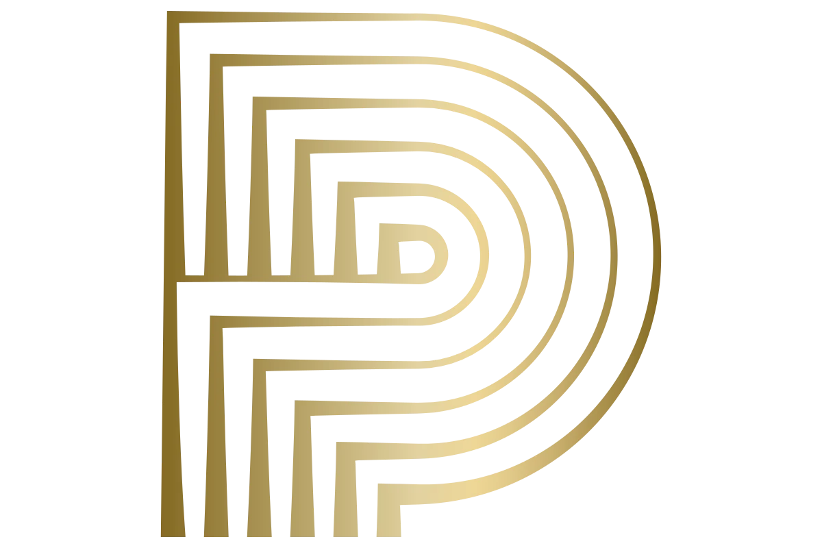 Luxurious Abstract P Logo for Modern Personal Branding