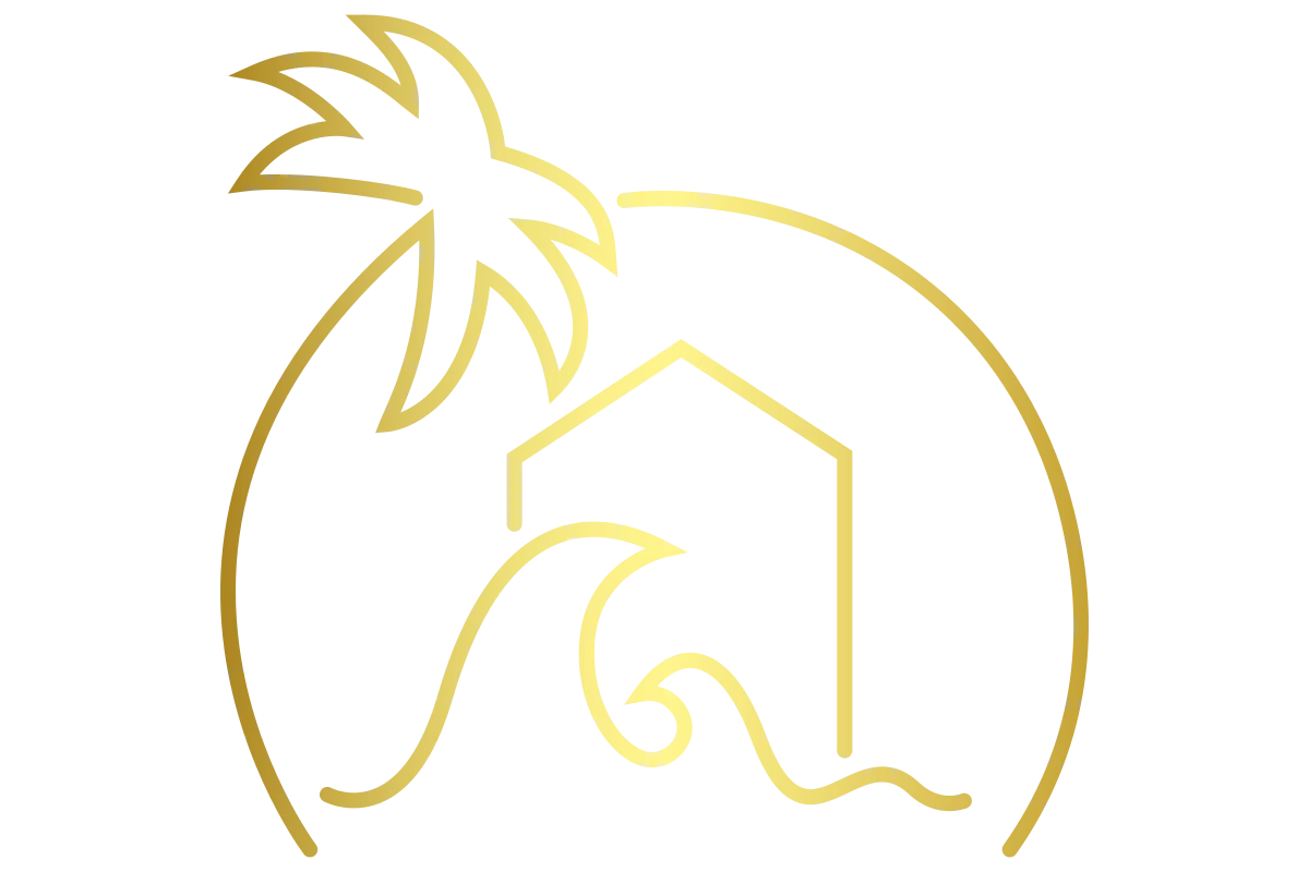 Tropical Resort Logo | Minimalist Beach House Design