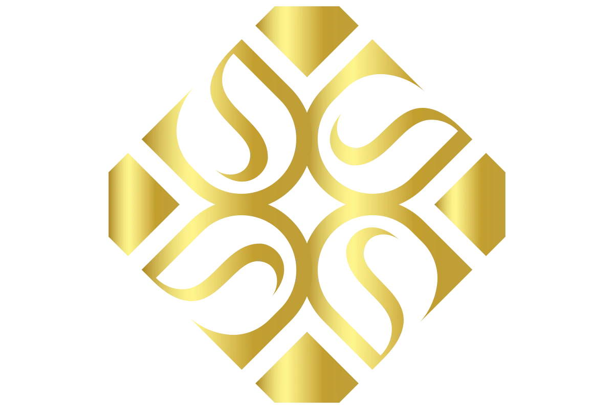 Luxurious Abstract Golden Jewelry Logo Design