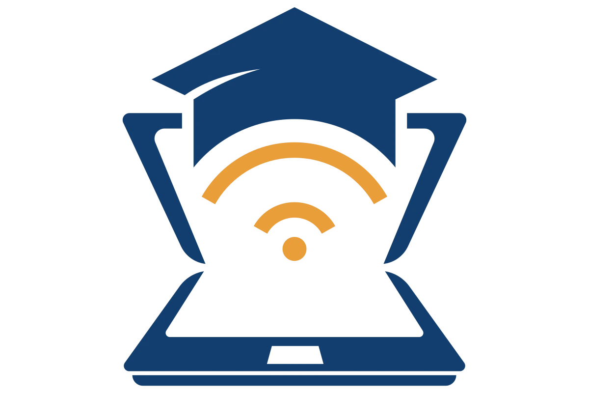 Innovative Online Learning Platform with Modern Laptop Icon