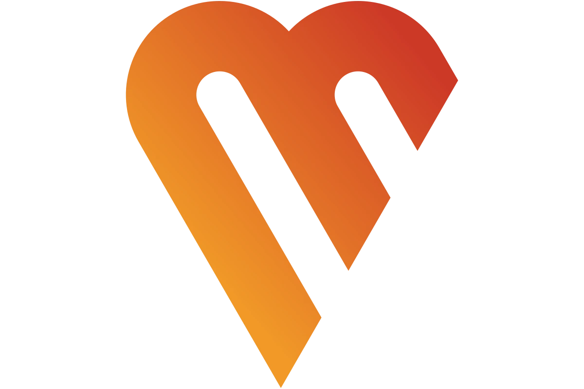 Modern Abstract Heart Logo with Gradient Style