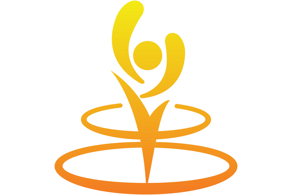 Dynamic Wellness Logo Representing Energy and Growth