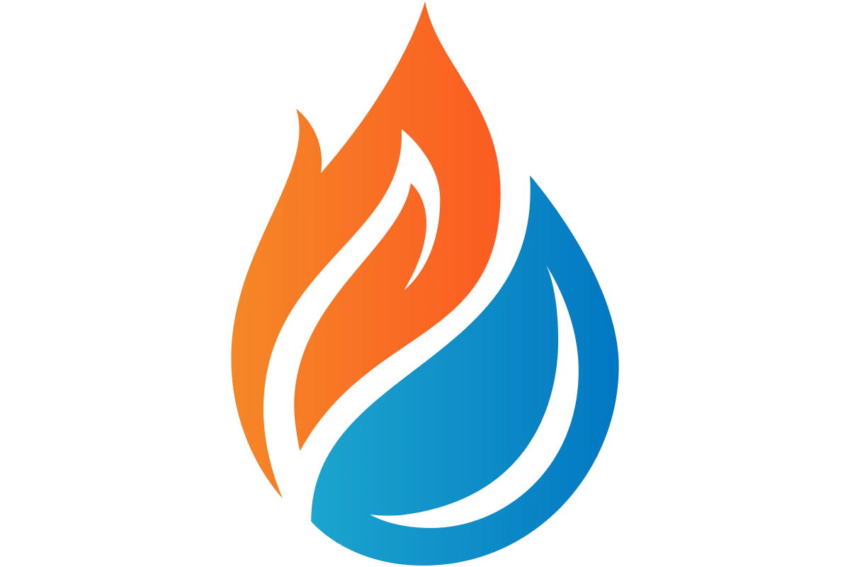 Innovative Heating and Cooling Solutions - Modern HVAC Logo