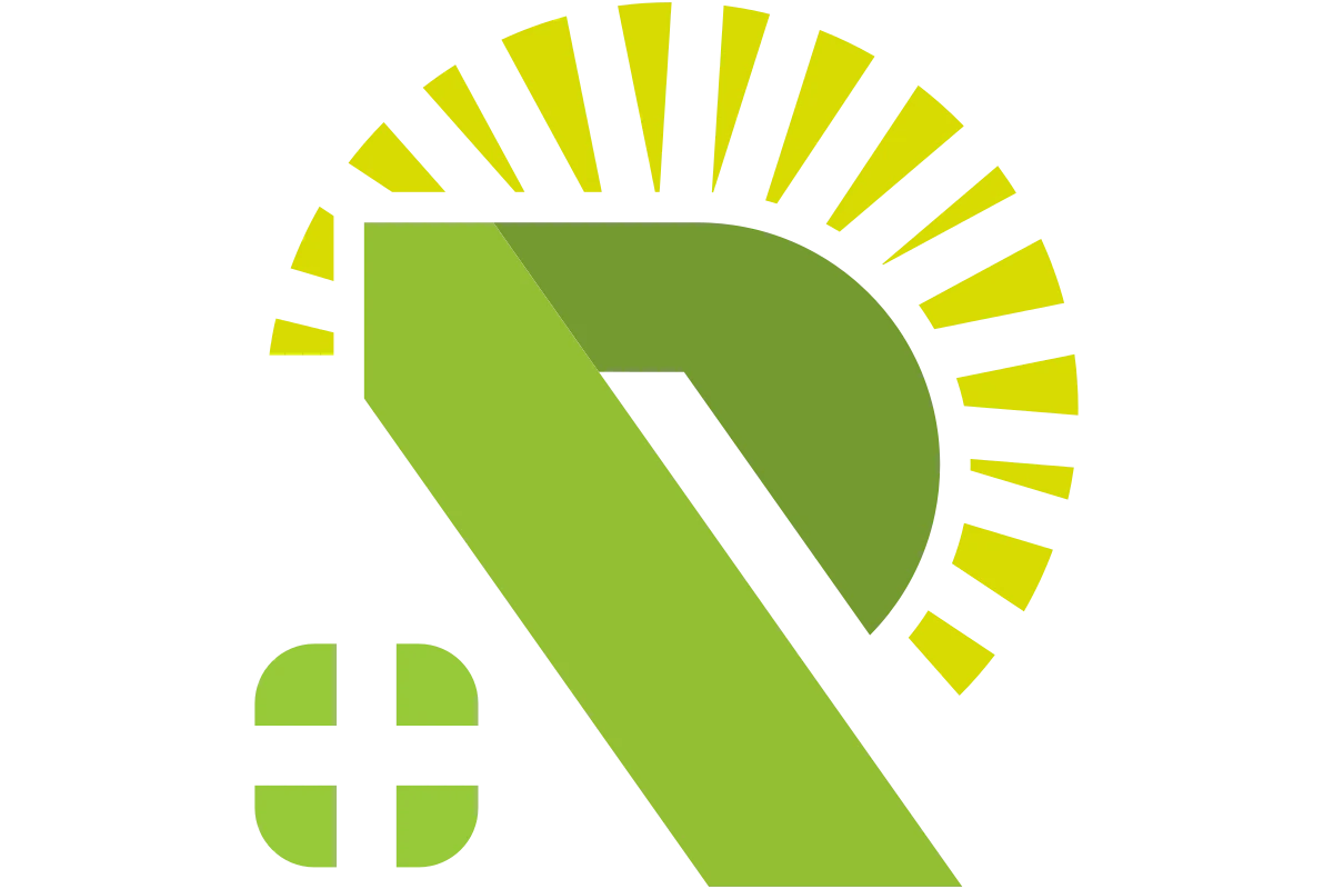 Modern Insurance Logo with Green Growth Elements