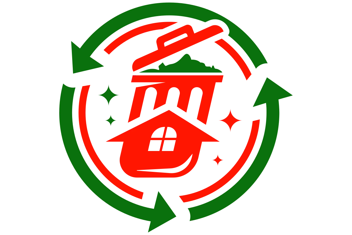 Eco-friendly Cleaning Service Logo - Waste Management Mascot