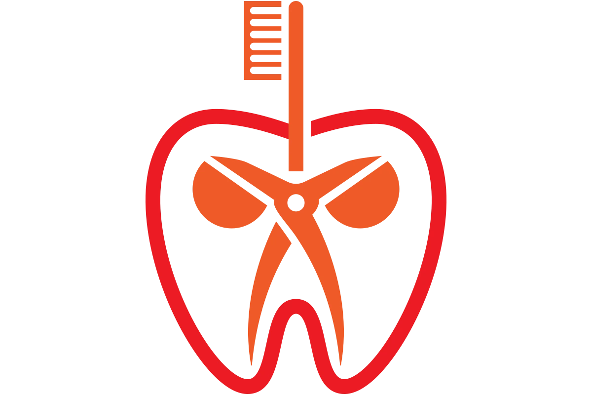Innovative Dental Care Logo Featuring Tooth and Tools
