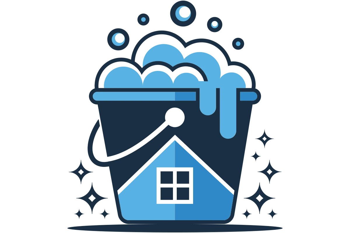 Fresh and Clean Home Cleaning Service Logo Design