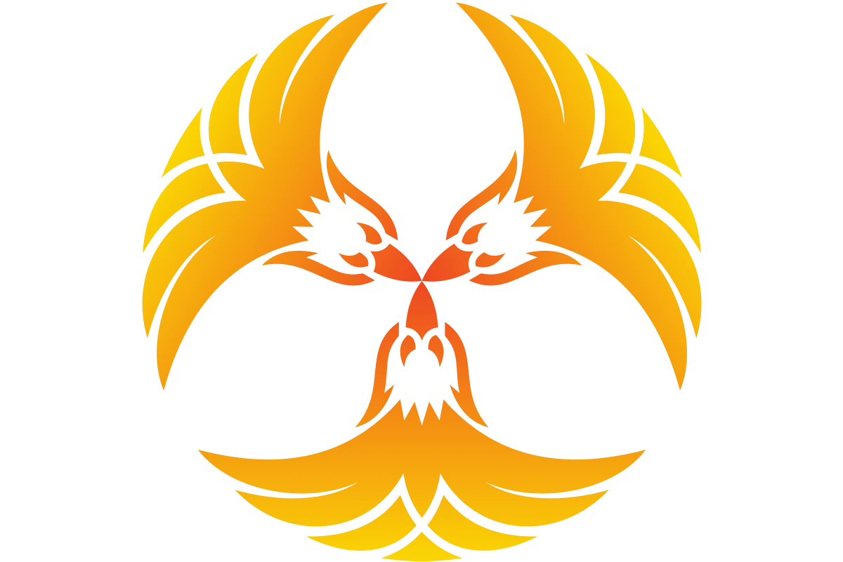 Vibrant Phoenix Logo Symbolizing Strength and Rebirth