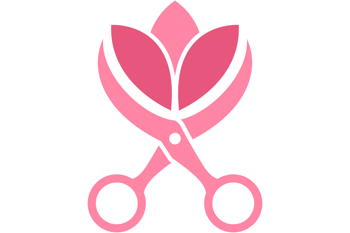 Chic Beauty Salon Scissors Logo for Modern Aesthetics