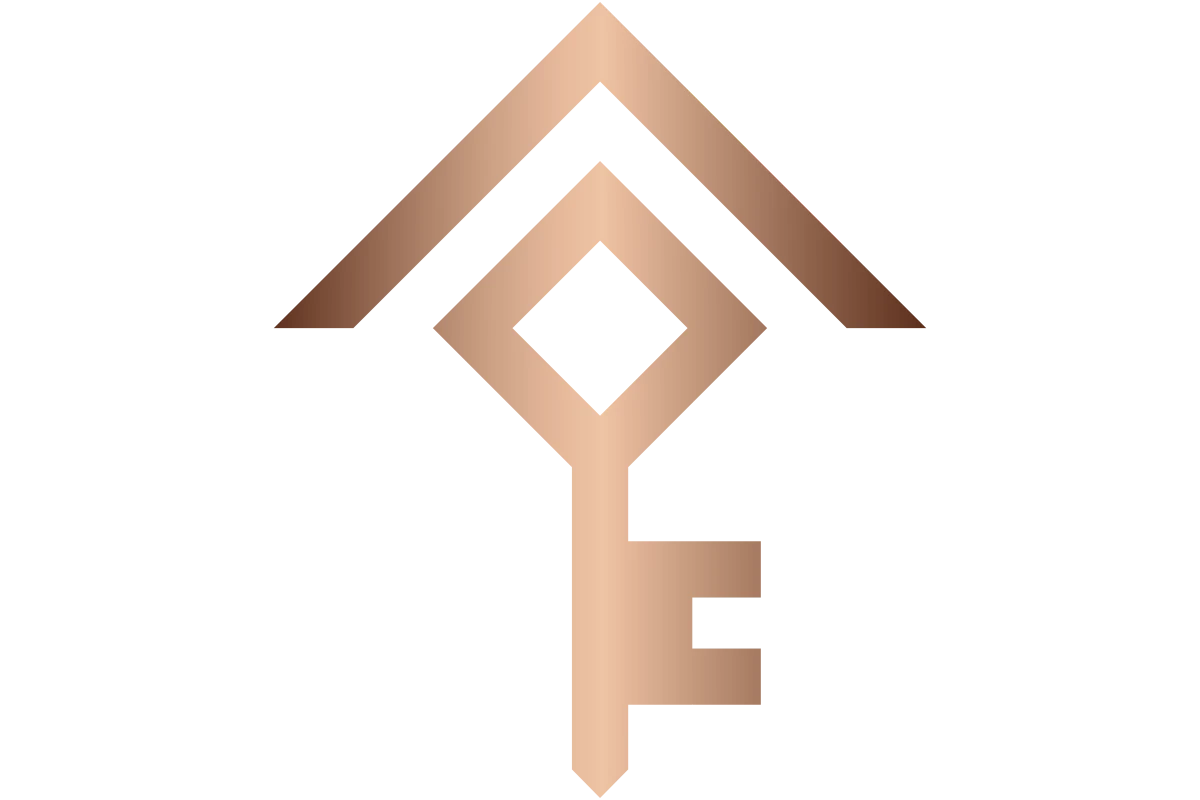 Elegant Key and House Logo for Real Estate Services