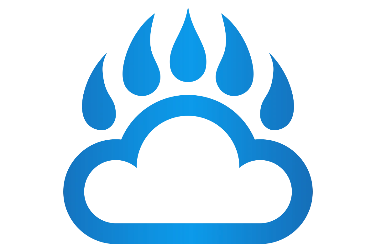 Modern Blue Cloud Icon for Weather Innovation