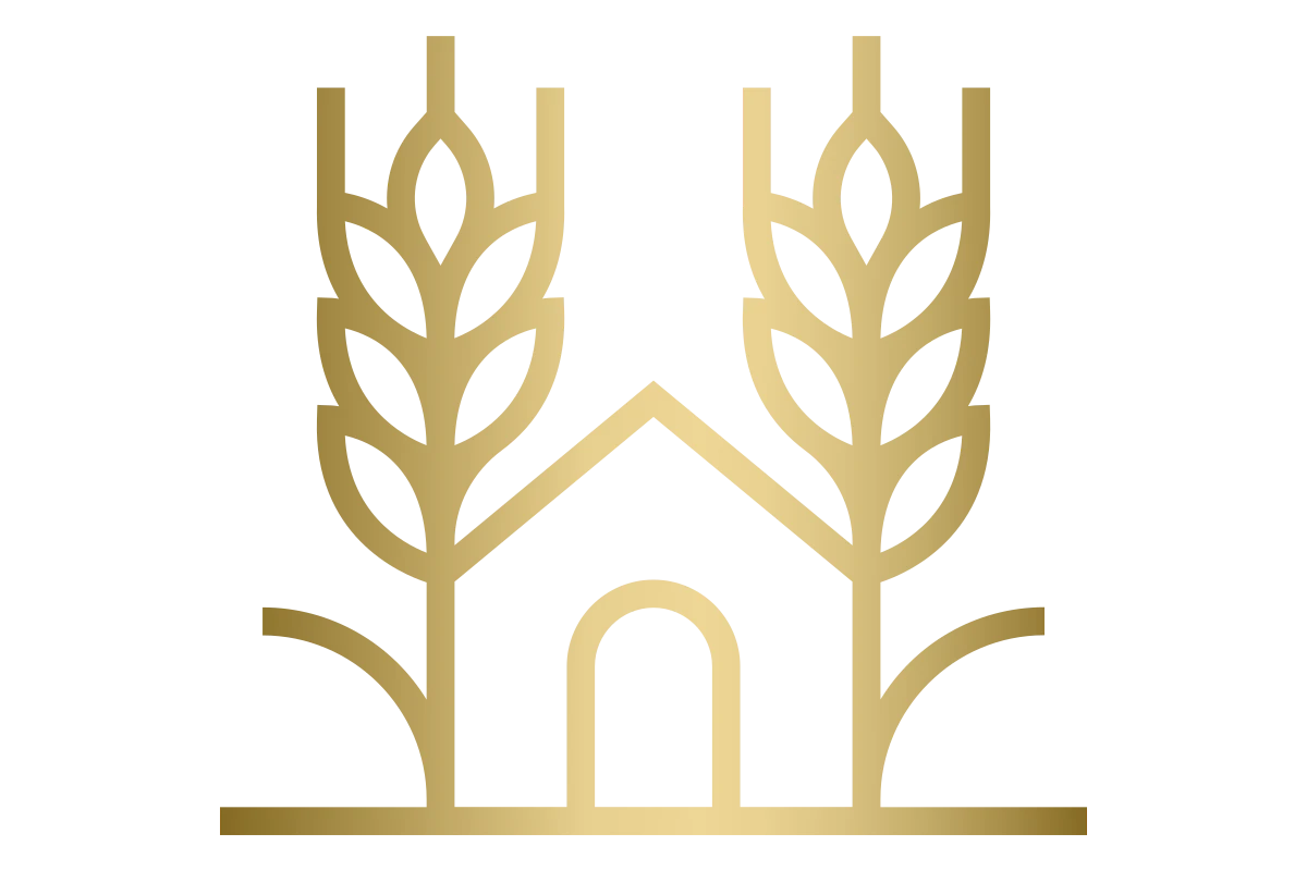 Elegant Wheat House Logo for Artisan Bakery