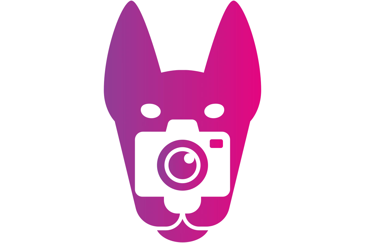 Modern Dog Photography Logo with Creative Flair
