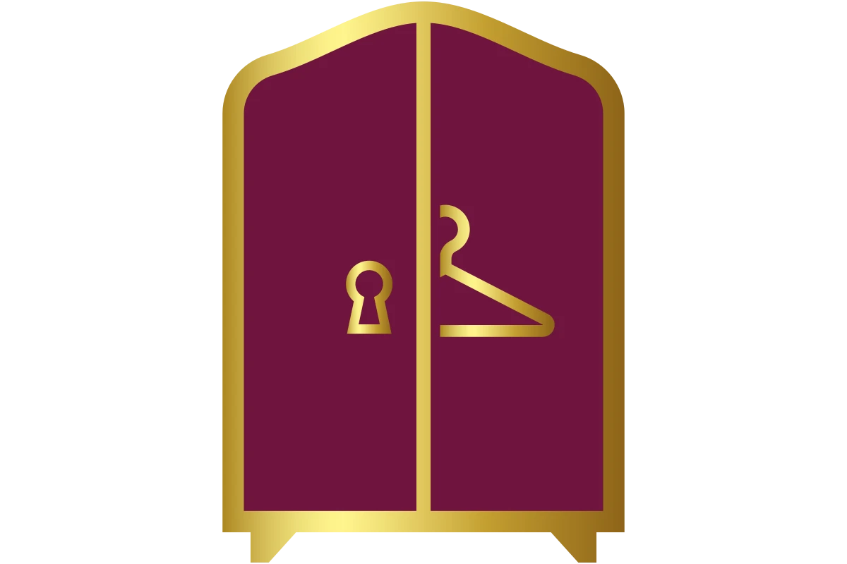 Elegant Wardrobe Logo for Clothing and Fashion