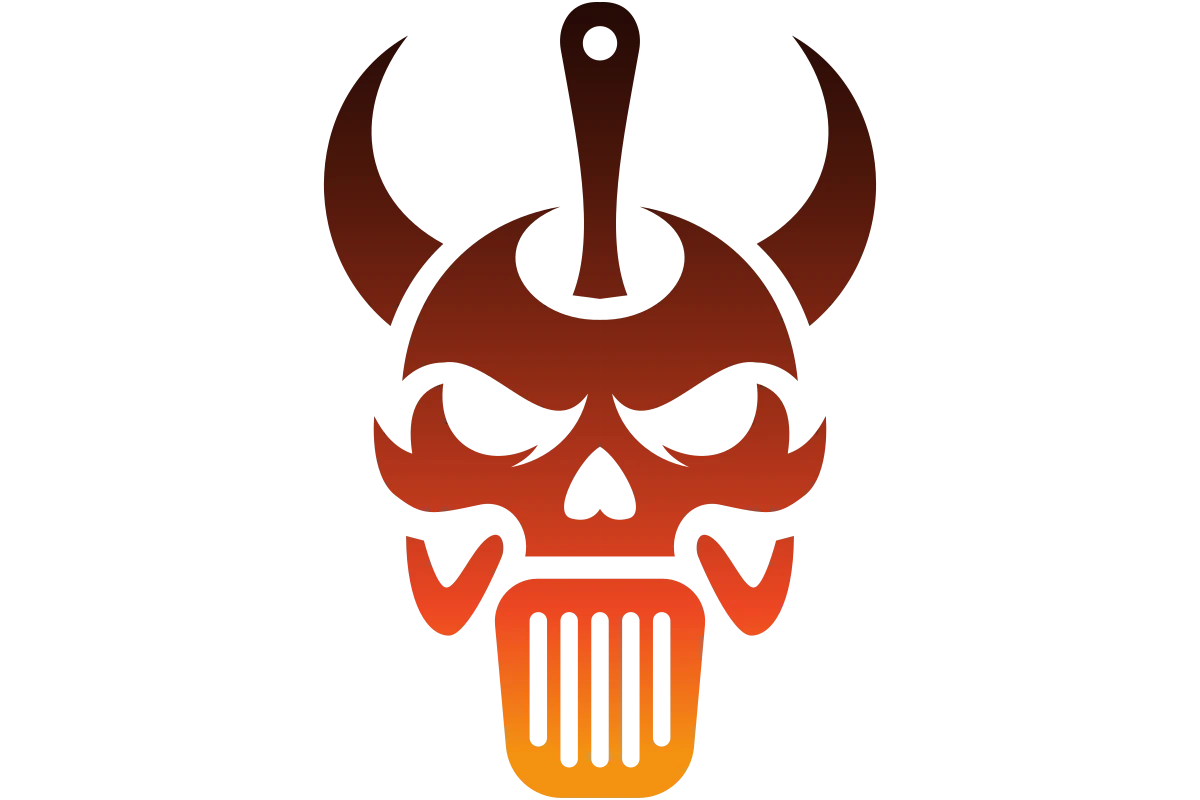 Unique Chef Skull Logo for Grill Masters