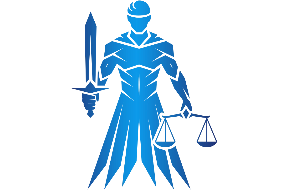 Modern Justice Mascot for Law Firm - Strength & Authority