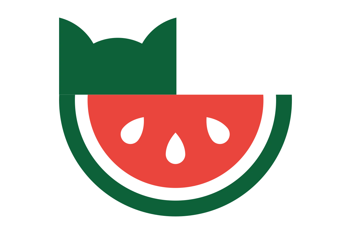 Fresh Watermelon Slice Logo for Modern Cafe
