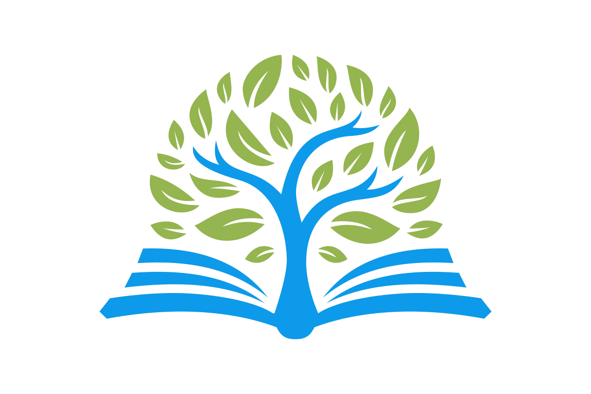 Modern Tree and Book Logo for Educational Institutions