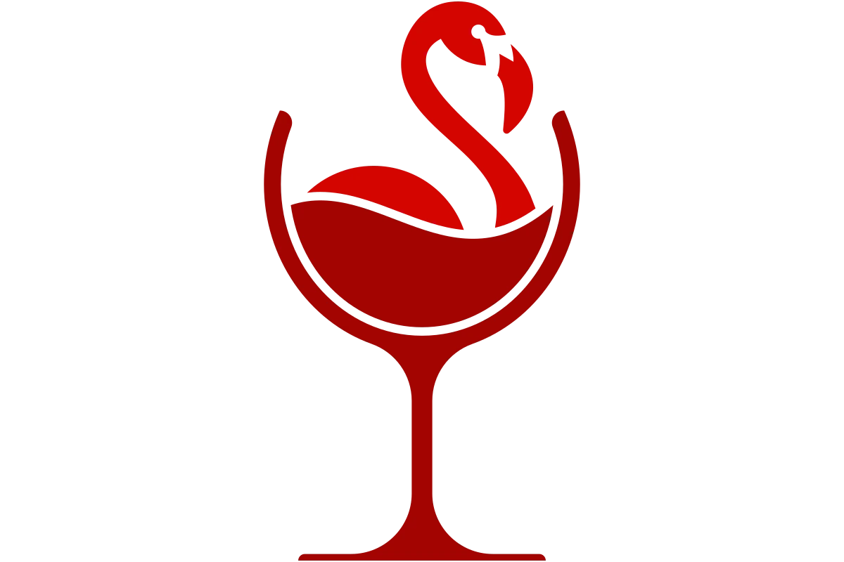 Tropical Flamingo Glass for Cafe and Bar Concepts