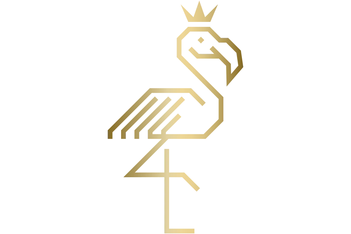Chic Flamingo Logo for Luxury Restaurant Brand